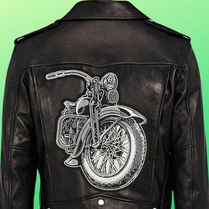 Motorbike Large Embroidered Sew or Iron Back Patch for Biker Rider Jacket Vest
